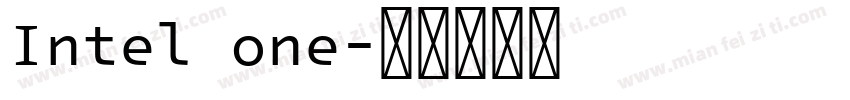 Intel one字体转换